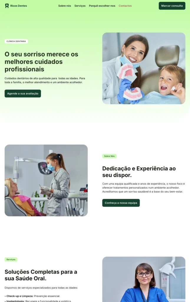 Ricos dentes site modelo omeusite pt capa