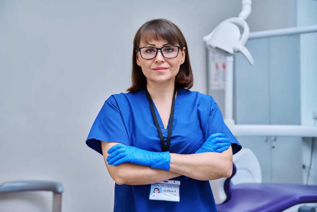 Portrait of a female doctor dentist in the office 2022 09 27 22 33 54 utc